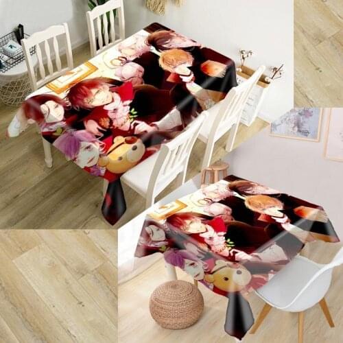 Shunqian Custom Diabolik Lovers Tablecloth Square /Rectangular Tablecloth For Wedding Table Cloth Cover TV Covers Tea Tablecloth