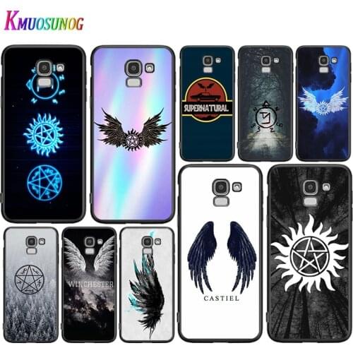 Supernatural Badge logo For Samsung Galaxy J2 J3 J4 Core J5 J6 J7 J8 Prime Duo Plus 2018 2017 2016 Phone Case
