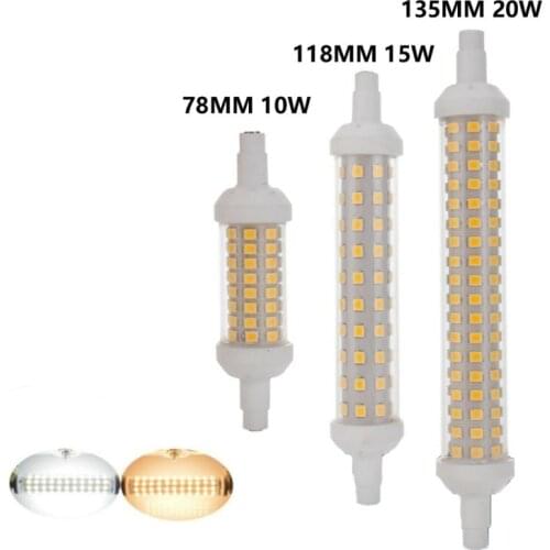 LED Bulb Lamp 10W 15W 20W SMD 2835 78mm 118mm 135mm R7S LED Light Bulb AC220V Energy Saving Replace Halogen Light