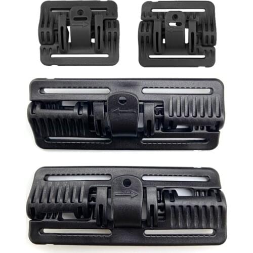 2pcs Tactical Vest Quick Release Buckle Slider MOLLE Strip Module Strip Buckle