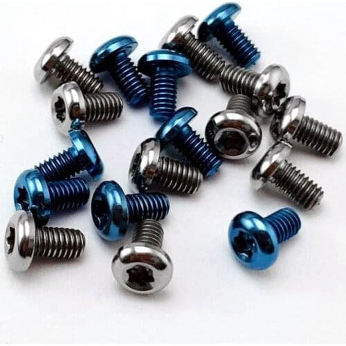 TC4 Titanium Screw Shank Screw M2.5 Titanium Screw Back Shank Titanium Fastening Screw 6pcs