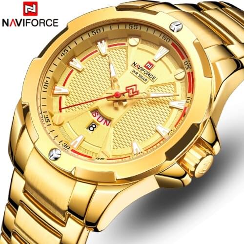 Top NAVIFORCE Mens Watch Brand Fashion Luxury Quartz Men Watches Waterproof Sports Male Military Wrist Watch Relogio Masculino
