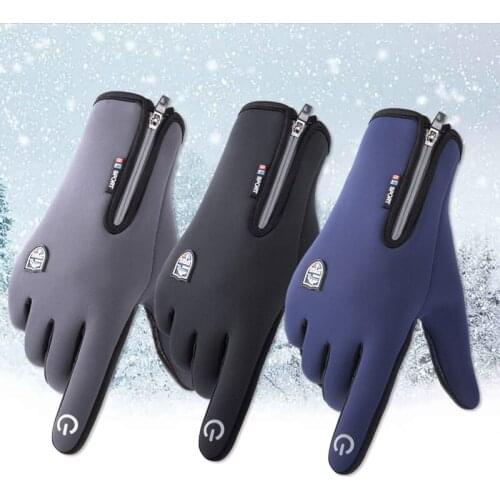 Windproof Winter Warm Touch Screen Gloves Men Ski Gloves Windstopper Motorcycle Riding Cycling Gloves Snow Snowboard Gloves