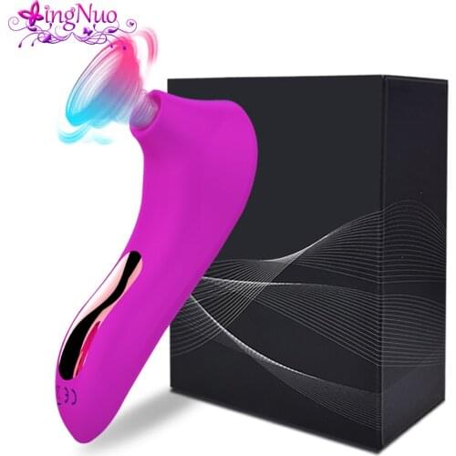 10 Speed Clitoris Vibrator Nipple Clit Sucker Stimulator Oral Pussy Licking Blowjob Tongue Vibrator Sex Toys for Women Adults