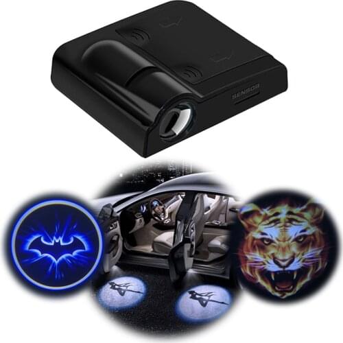 1 Pcs Car Welcome Light LED Shadow Projector Courtesy Step Lights Welcome Lights Cars Door Shadow Light Laser Emblem Lamps Kit