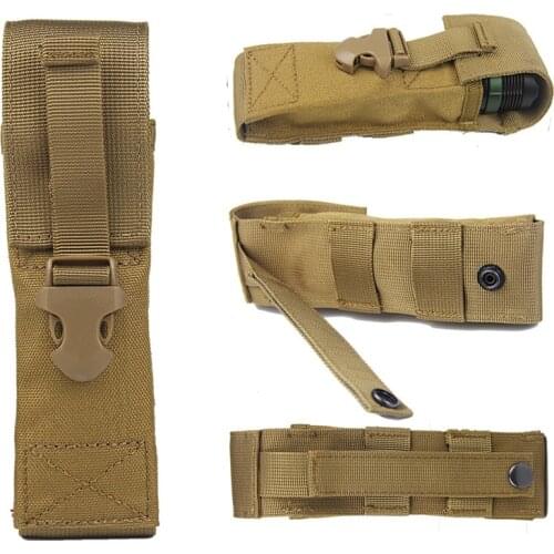 1 pcs Outdoor multi-purpose knife protective cover, camouflage sports tactical flashlight bag, accessory bag