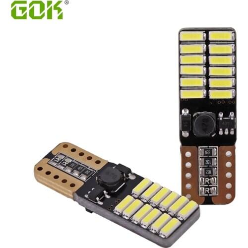 4pcs/lot Canbus Free Car Auto LED T10 24smd 4014 LED Bulbs for License Plate Position Parking Trunk Reading Lights 194 W5W LIGHT