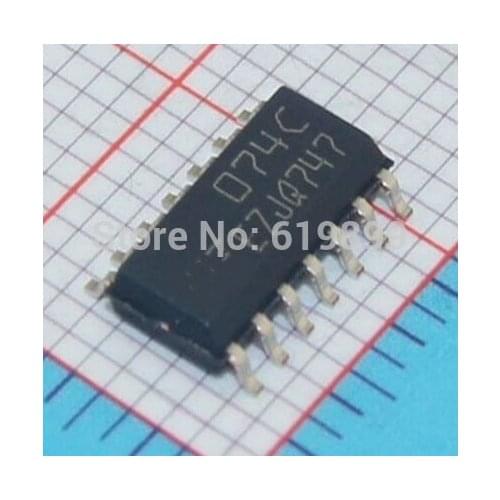 Free Shipping 100pcs/lot TL074CDT TL074C TL074 074C SOP-14
