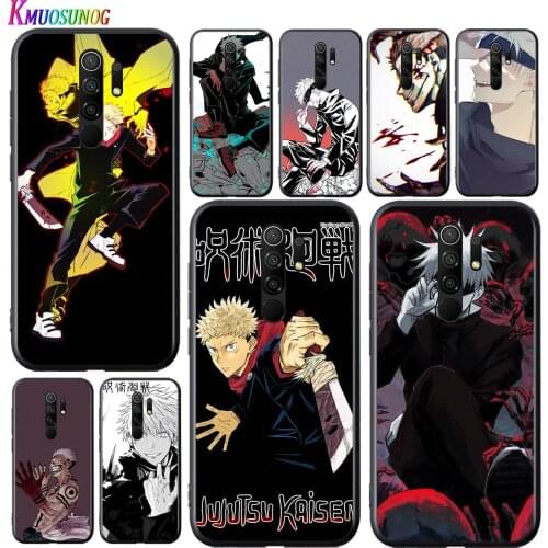 Anime Cartoon Jujutsu Kaisen Black Cover For Xiaomi Redmi 10X 9I 9C 9A 9 GO K30 Ultra K20 8A 8 7A 7 S2 6 Pro 5G Phone Case