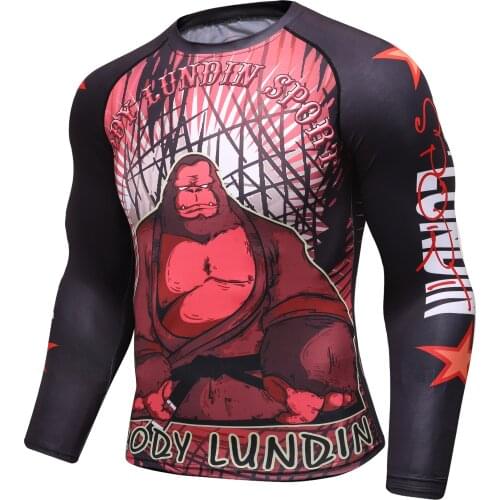 Cody Lundin Custom Your Own MMA Mens Rashguard Shirt Custom Sublimated Compression bjj Rash Guard