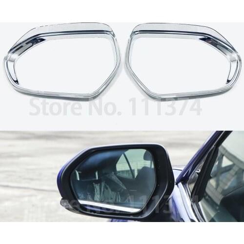 Chrome Rearview Mirror Rain Eyebrow Covers Trim for Toyota Camry XV 70 2018 2019 2020 Decoration ABS Accessories