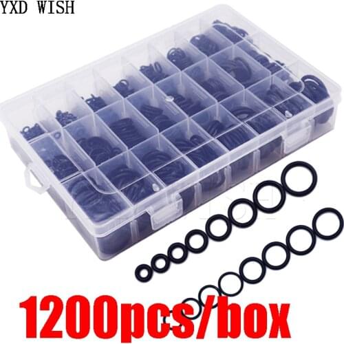 740pcs 1200pcs NBR Seal Ring Kit Thickness 1.5mm 2.4mm 3.1mm Nitrile Rubber NBR O-Ring Gasket Sealing Ring O Ring Set