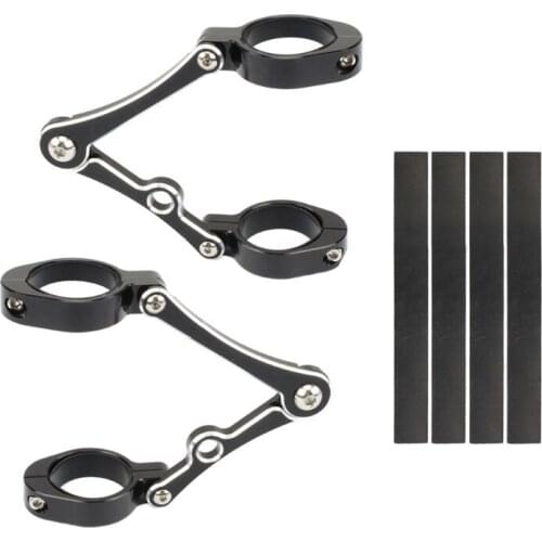 Motorcycle Headlight Bracket Mount Clamp 39mm-41mm Fork Tube Spotlight Holder For-Harley Cafe Racer Chopper Bobber