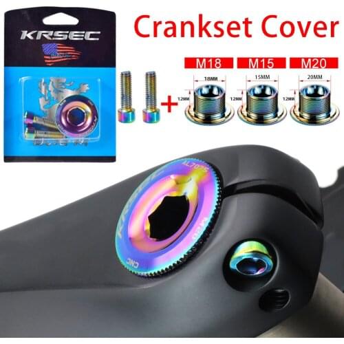 M15/M18/M20 Mountain Bike Crank Screw Cap MTB Crankset Cover Aluminum BMX Bicycle Crank Arm Bolt Bike Parts