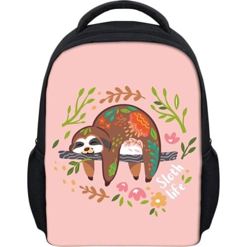 NOISYDESIGNS Mini Backpack Sloth Bear Animal Printing School Bags For Girls High Quality Bagpack Baby Custom Creative Mochila