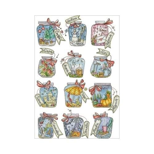 Scenery in a bottle 3Needlework,For Embroidery,DIY 14CT Unprinted Arts Cross stitch kits Set Cross-Stitching Home Decor