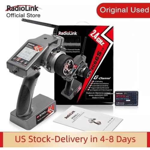 Radiolink Original Used Radio Transmitter RC6GS V2 RC4GS V2 with Receiver R7FG R6FG 600M 400M Ground Distance Fast Shipping US