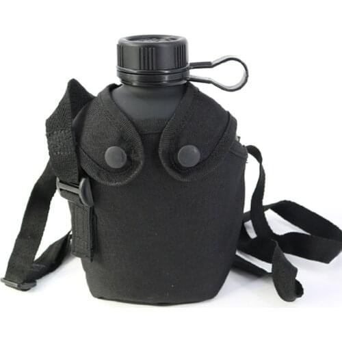 1000ml outdoor portable water bottle 19 style fire water bottle With kettle cover Aluminum kettle Large capacity sports bottle