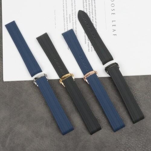 20mm Watch Accessories Rubber Strap Men For Omega Planet Ocean Sports Waterproof Silicone Strap Ladies Bracelet watch band