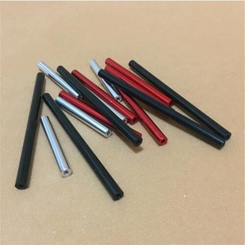 5pcs M3 Aluminum Alloy Rod Metal Linkage Length 40-130mm for RC Simulated Off-road Climbing Car RC4WD SCX10 CC01 ax10 f350