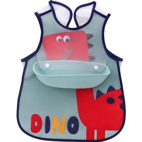 Cute Colorful Cartoon Bibs, Waterproof Baby Eating Bibs, Childrens Bibs, Baby Self-Feeding Bibs