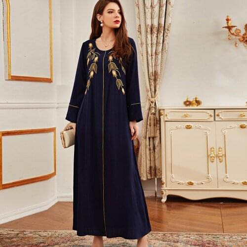 Children Sweat Muslim Dress Girls Embroidery Floral Moroccan Dresses Kids Elbise lace-up Islamic Clothing Dubai Vestido Kaftan