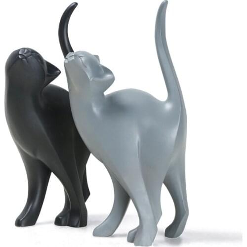 [MGT] Nordic cartoon cat decoration TV cabinet decoration couple decoration creative resin gift crafts jewelry