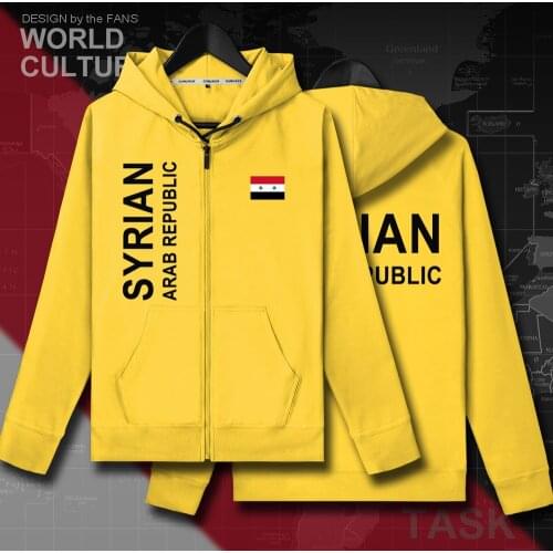 Syrian Arab Republic Syria SYR Arabic mens fleeces hoodies winter jerseys men jackets and coats tracksuit clothes nation 2018