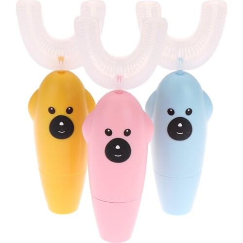 Electric Toothbrush for Children U Type 360 Degree Teeth Cleaner Waterproof