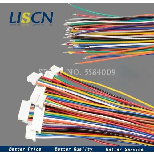 10PCS 10cm 20cm 30cm SH1.0mm 1.0 Female Connector Electronic Wire 2/3/4/5/6/7/8/9/10Pin Electronic Line Single/Double Head 28AWG