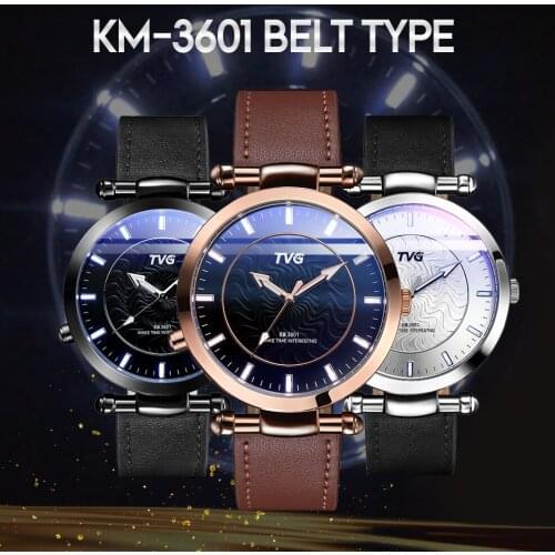2020 Men Watches TVG Fashion Luxury Business Watches Men Led Scale Display Quartz Wristwatches Relogio Masculino Reloj Hombre