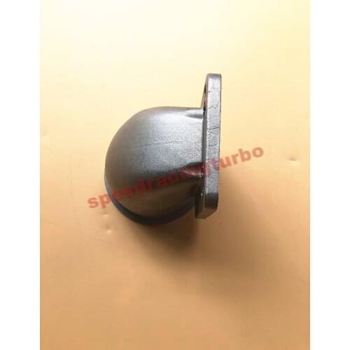 3.5" Vband 90 Degree Cast Turbo Elbow Adapter Flange For T3 T4 Turbocharger 304