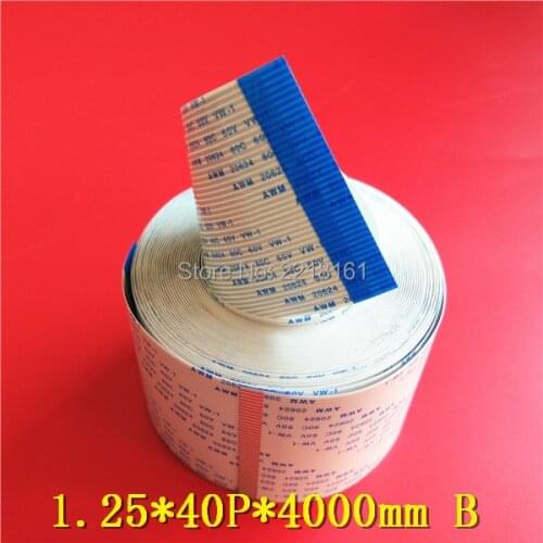 40pins long data cable for Inkjet printer Mimaki JV22 JV3 JV4 Mutoh VJ 1618 1638 flat cable (1.25*40P*3500MM B)