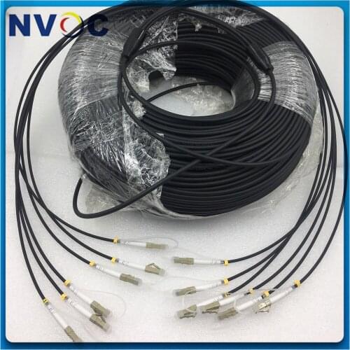 6Fibers MM OM1 Multimode 62.5/125 OM1 6 Cores 150M SC-LC LC-LC ST FC UPC Armored Optical Fibre Optic Armoured Jumper Cable