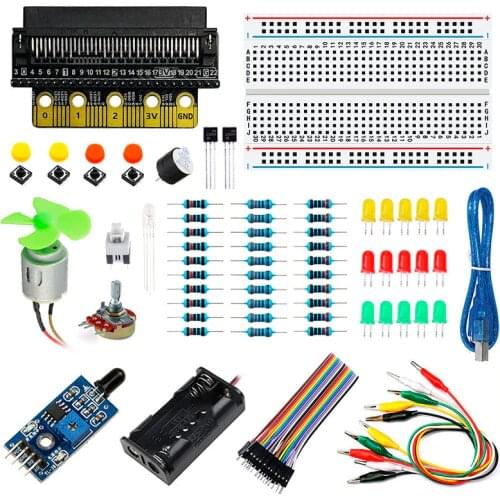 Elecrow Basic Kit for BBC Micro:bit Hottest Selling New Arrival DIY Electronics Parts for Students Electronics and Programming