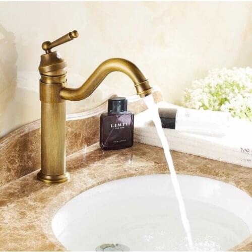 BECOLA free shipping basin faucet antique bronze antique bathroom tap antique brass faucet GZ-8019