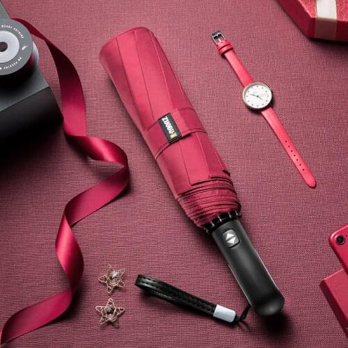 Business Automatic Parasol Umbrella Big Black Golf Beach Umbrella Garden Windproof Automatic for Men Ombrello Rain Gear BY50BU