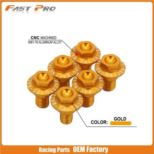 Motorcycle 6PCS Front Fork Guard Bolt Screws For SUZUKI RMZ250 RMZ450 RMZ 250 450 2008-2019 RMX450Z RMZ 450Z 2010-2019