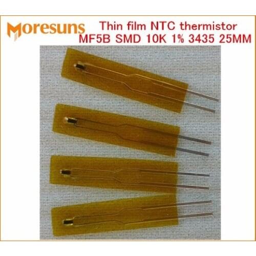 Fast Free Ship 20pcs/lot Thin film NTC thermistor MF5B SMD type 10K 1% 3435 25MM length NTC