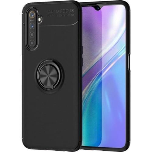 For OPPO Realme 6 Case Luxury Metallic Ring Full Soft Silicone Cover Protective Case For Oppo Realme 6 Pro Realme6 Phone Case