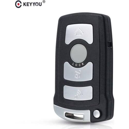 KEYYOU Remote Car Key Case Styling Key Shell Cover For BMW 7 Series E65 E66 E67 E68 745i 745Li 750i 750Li 760i Fob 4 Buttons