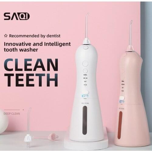 Irrigador Bucal Portable Oral Irrigator Dental USB Rechargeable Water Flosser Dental Calculus Waterproof Tooth Cleaner