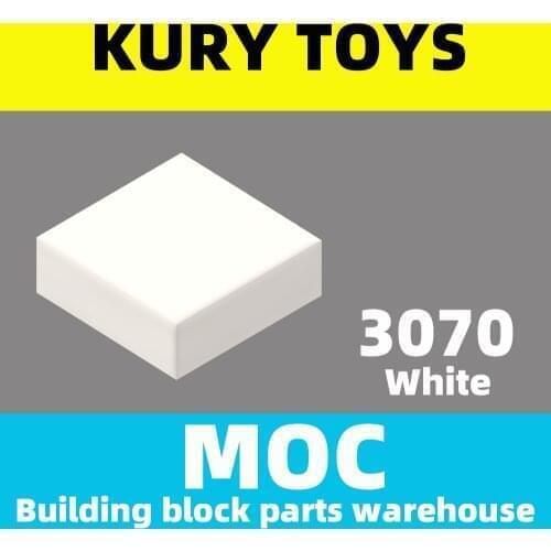 Kury Toys DIY MOC For 3070A Building block parts For Tile 1 x 1 without Groove For Plate