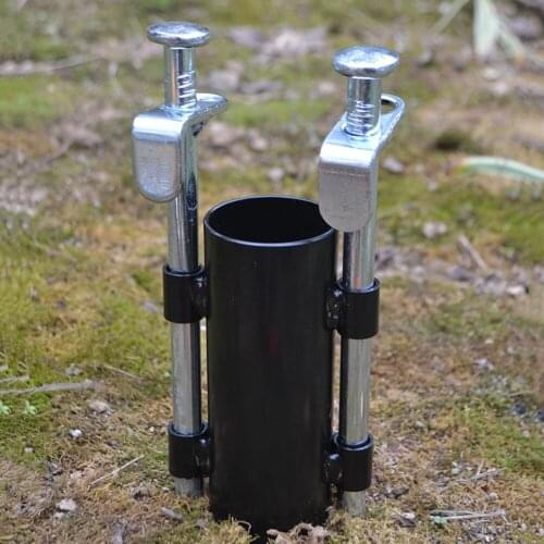 Awning Rod Holder Outdoor Camping Canopy Rod Iron Fixed Lamp Holder Reinforced Windproof Tent Pole Fixed Tube Tent Accessories