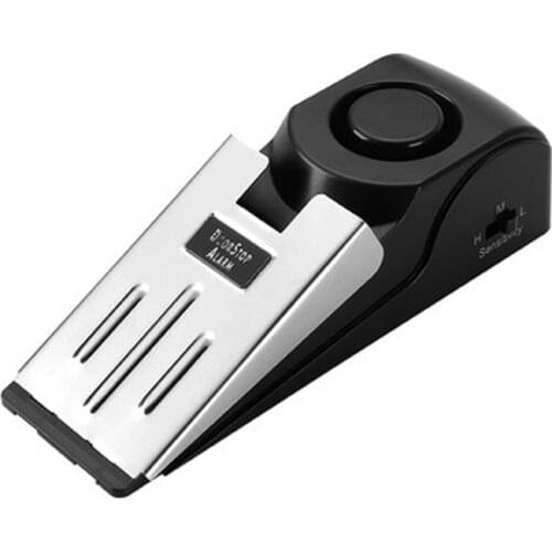 125 DB Anti-theft Burglar Door Stop Sensor Alarm Security Home Wedge Shaped Door Stop Stopper Alarm Block Blocking System