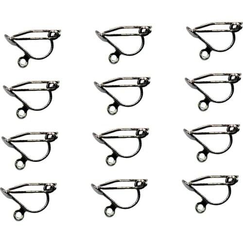 12pcs Clip On Earring Earwire Findings jewelry Making
