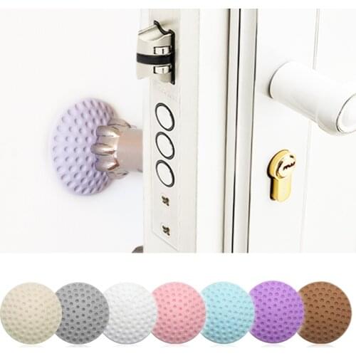 1Pc Self-adhesive Door Stops Silicone Crash Pad Cabinet Wall Protector Pads Household Anti-collision Damper Bumpers