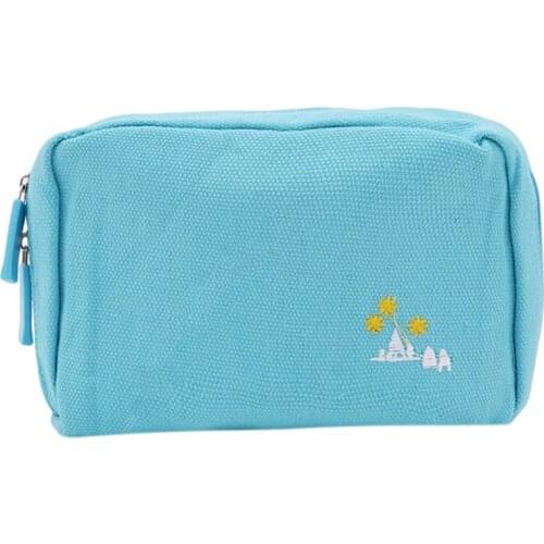 2021 Fashion Women Multifunctional Canvas Cosmetic Bag Red And Orange Colour Travel Organizer Bag 4 Colours