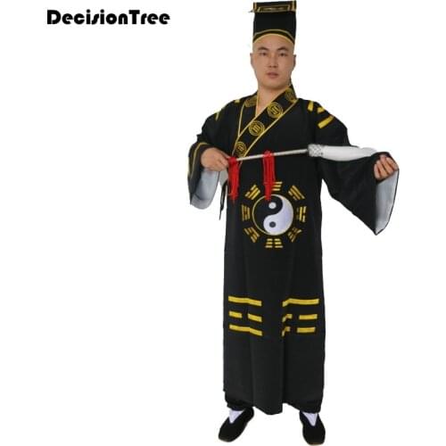 2021 coat tang suit tai taoist robes wing chun kung fu martial arts uniforms chinese style suits clothes black yellow