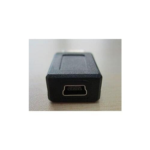 500 pcs USB A male Convex out to mini 5pin female T interface concave in Adapter Converter USB cable For MP3 MP4 phone and so on